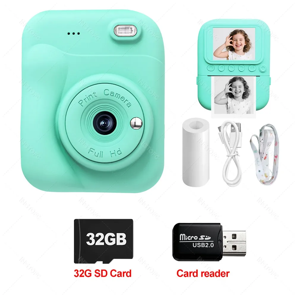Câmera Digital c/ impressão instantânea (Acompanha MicroSD 32GB) - Imagem 8