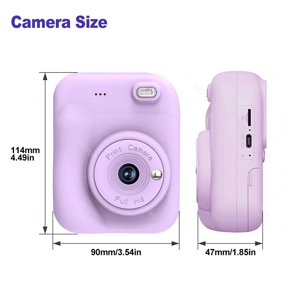 Câmera Digital c/ impressão instantânea (Acompanha MicroSD 32GB) - Imagem 19