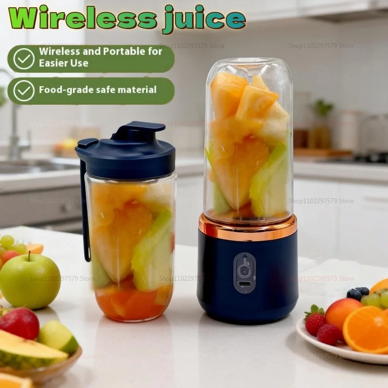 Mini liquidificador portátil - Dois copos 400ml - Imagem 6
