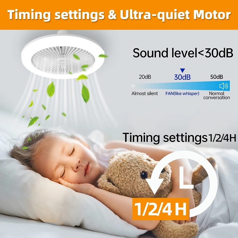 Ventilador de teto com lâmpada - Imagem 24