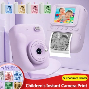 Câmera Digital c/ impressão instantânea (Acompanha MicroSD 32GB)