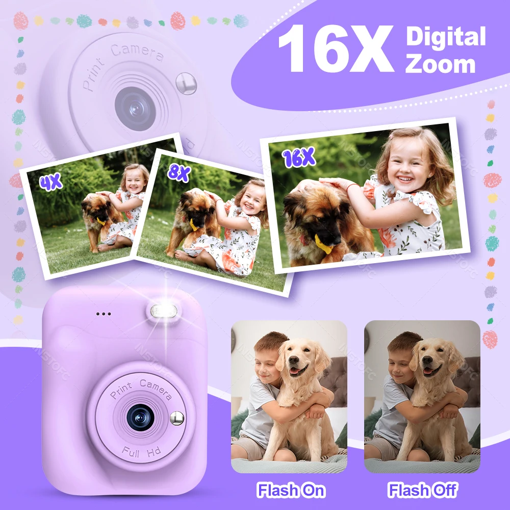 Câmera Digital c/ impressão instantânea (Acompanha MicroSD 32GB) - Imagem 17