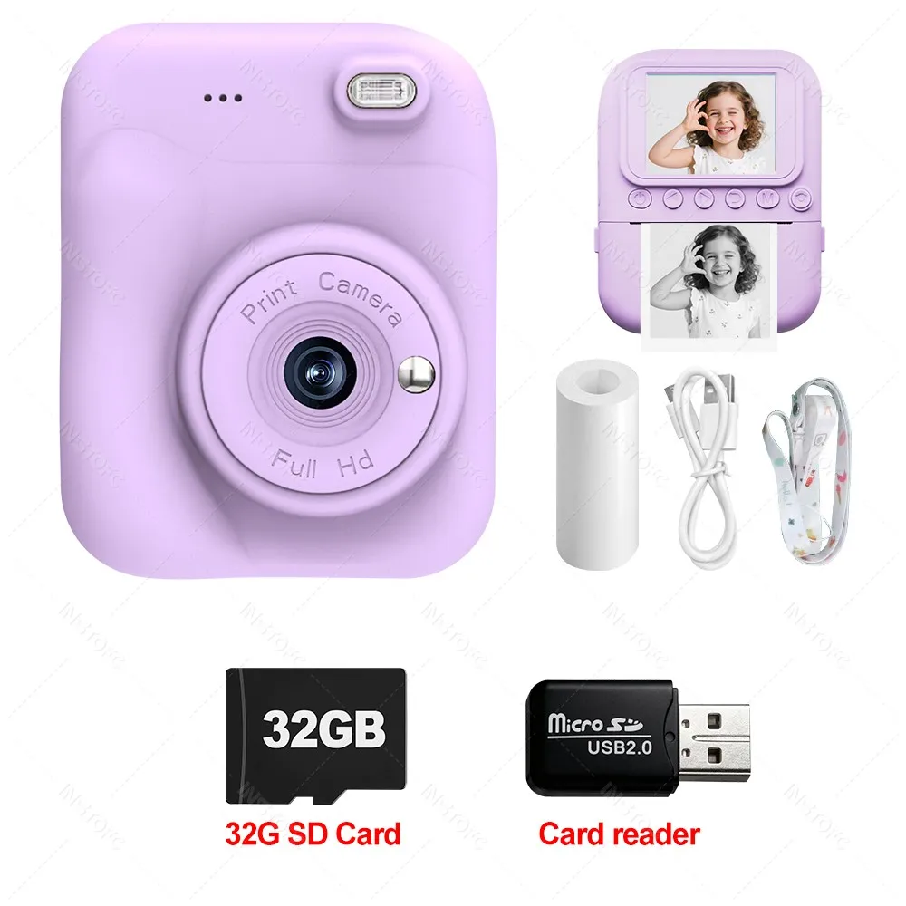 Câmera Digital c/ impressão instantânea (Acompanha MicroSD 32GB) - Imagem 7