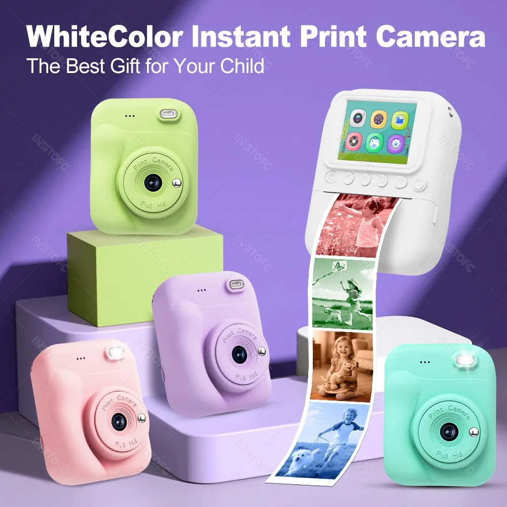 Câmera Digital c/ impressão instantânea (Acompanha MicroSD 32GB) - Imagem 2