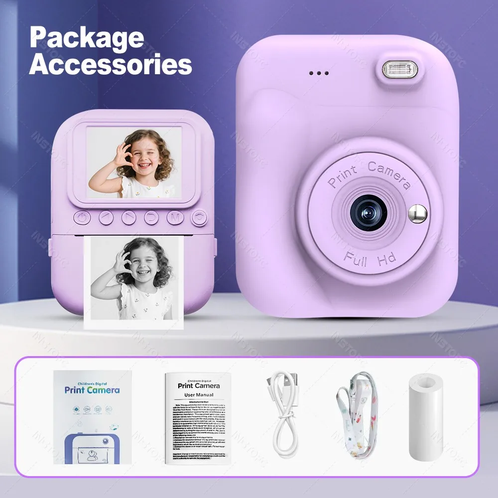 Câmera Digital c/ impressão instantânea (Acompanha MicroSD 32GB) - Imagem 21