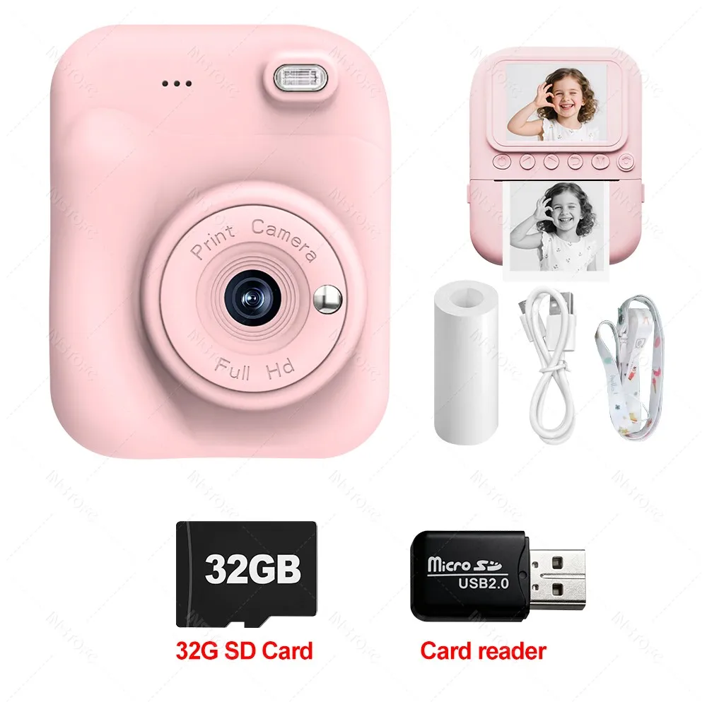 Câmera Digital c/ impressão instantânea (Acompanha MicroSD 32GB) - Imagem 9