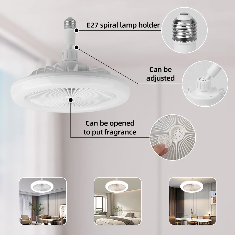 Ventilador de teto com lâmpada - Imagem 27