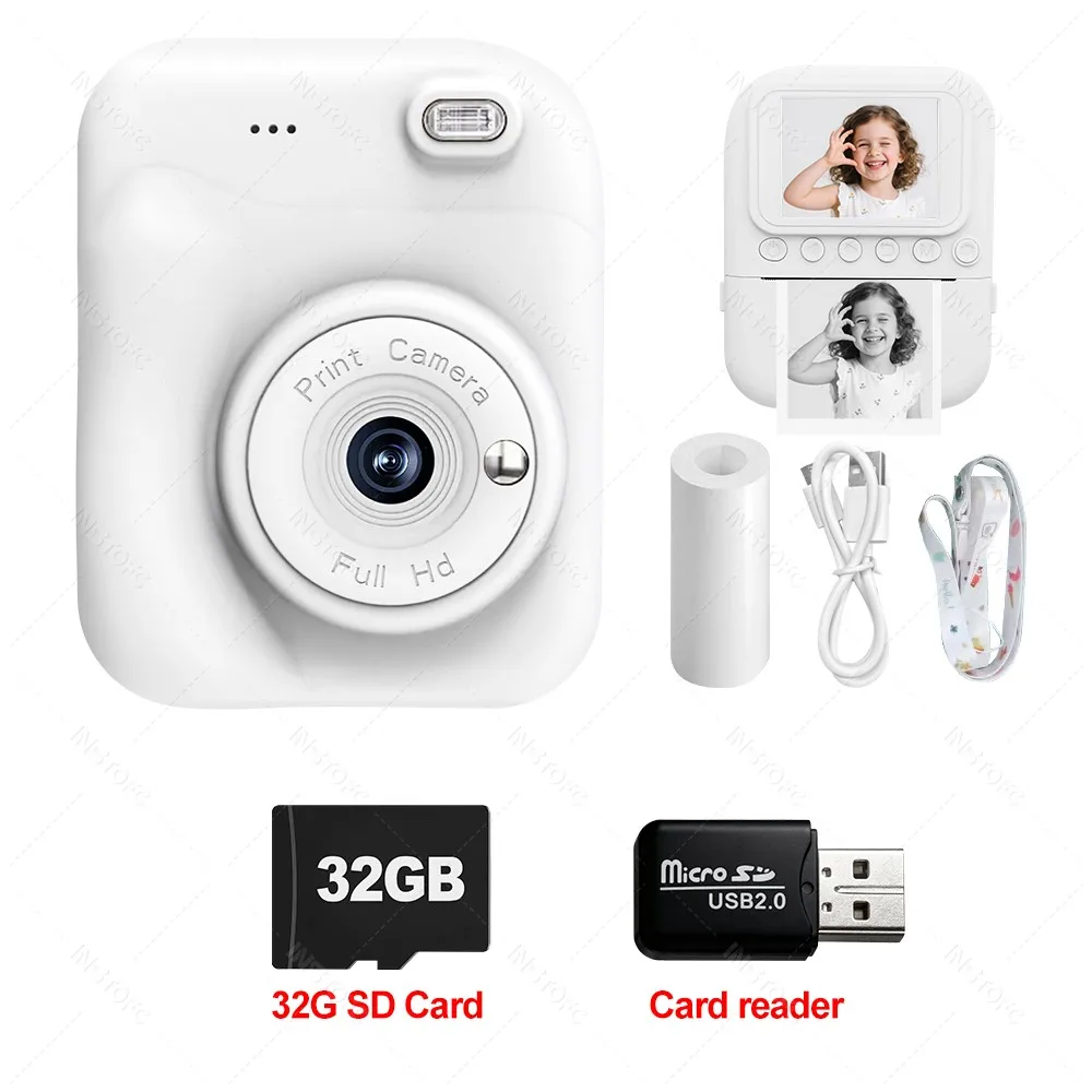 Câmera Digital c/ impressão instantânea (Acompanha MicroSD 32GB) - Imagem 10