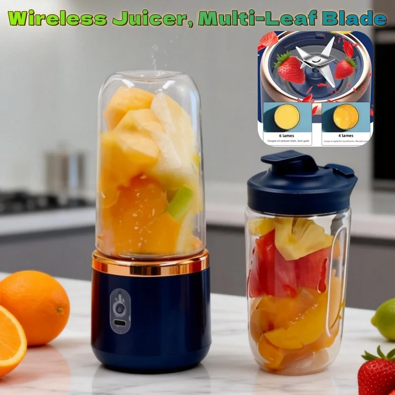 Mini liquidificador portátil - Dois copos 400ml - Imagem 11