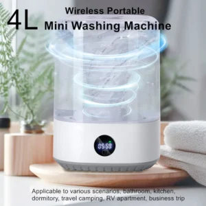 Mini Máquina de Lavar portátil / Sem fio - inteligente 4L
